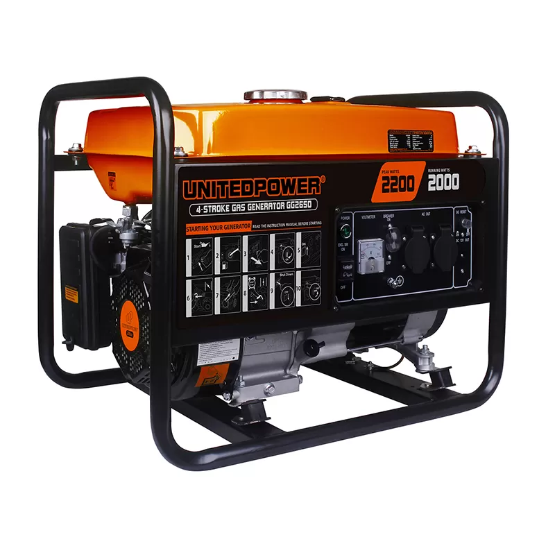 United Power dual fuel generator configuration from the current generator range